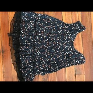Crop floral top